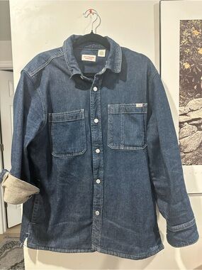 Levi's Men's Dark Blue Denim Shirt Jacket